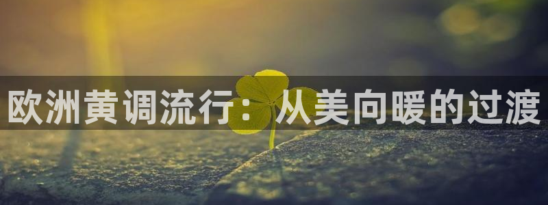 桔子影視軟件app下載：歐洲黃調(diào)流行：從美向暖的過渡